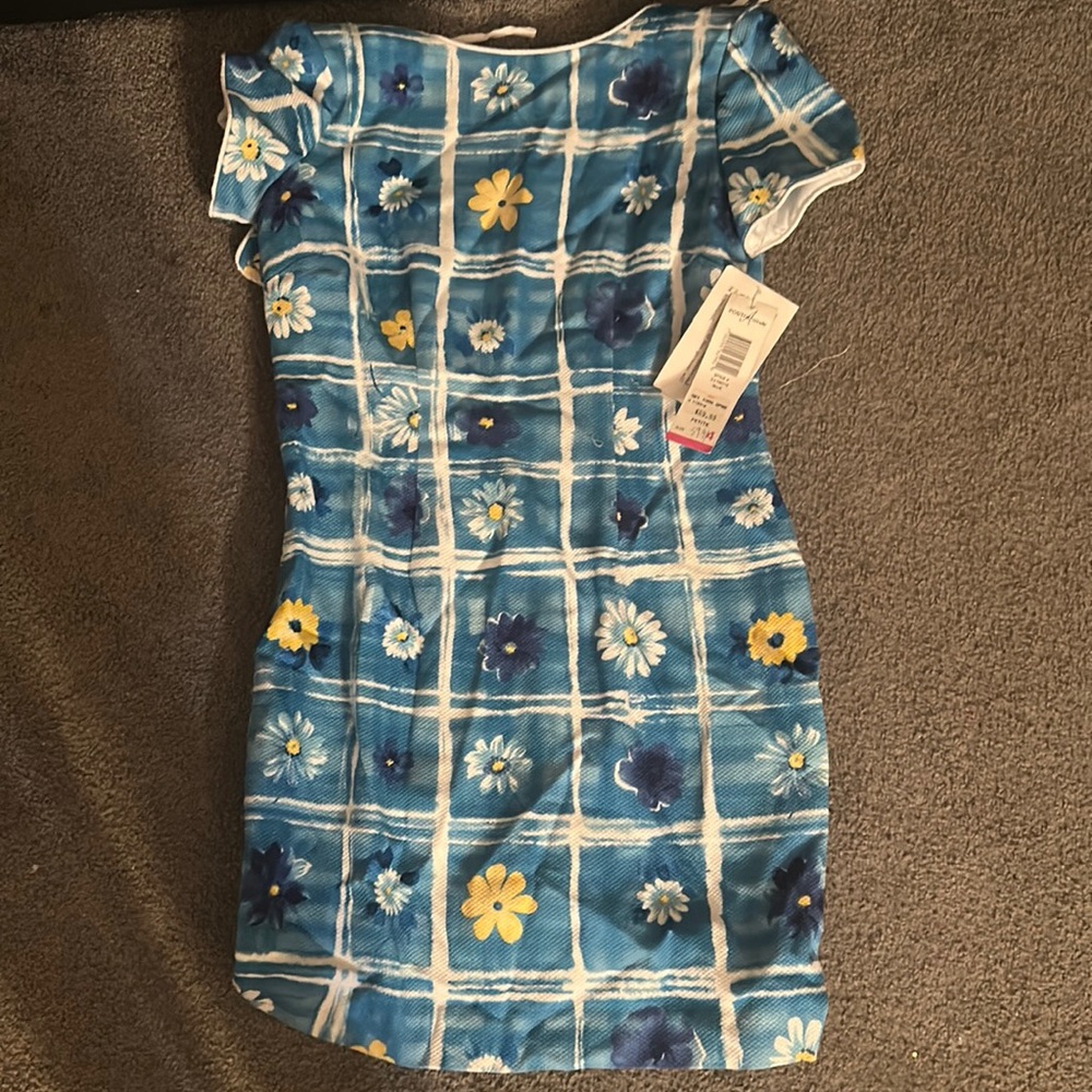 Blue (Positive Attitude dress Petite Size 4)